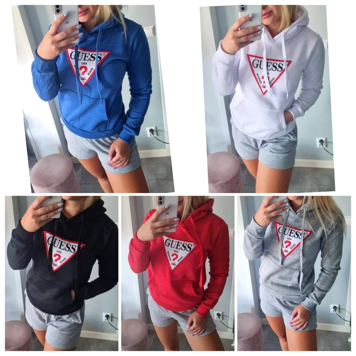 Sudaderas Guess unisex | Lote de 25 unidades