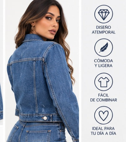 Chaqueta vaquera azul