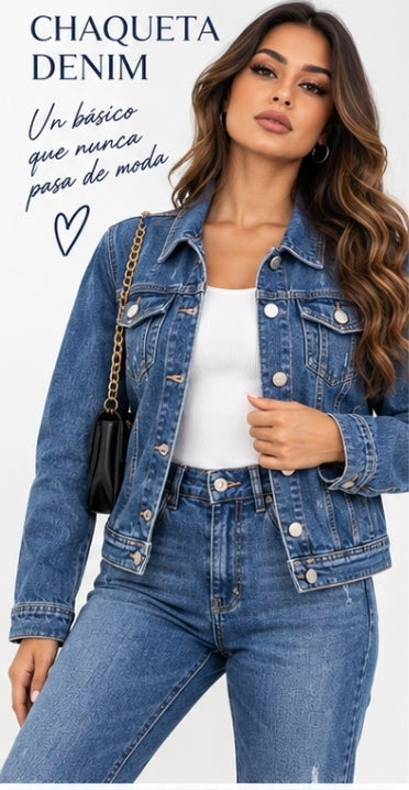 Chaqueta vaquera azul
