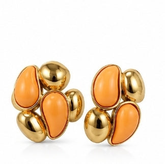 Pendientes Naranja Statement
