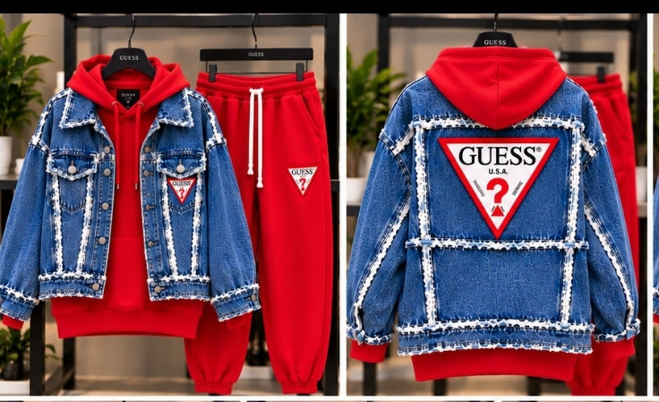 Conjunto de mujer de 3 piezas: sudadera, pantalón y chaqueta