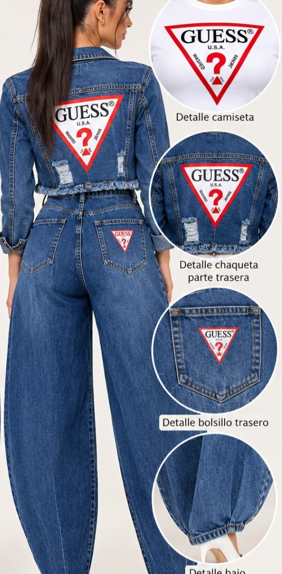 Conjunto de mujer de 3 piezas en azul