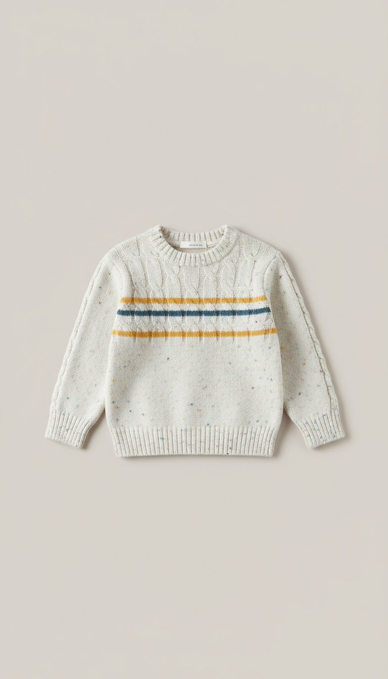 Jersey infantil punto blanco suave