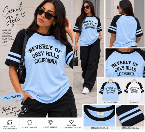 Camiseta oversize de mujer