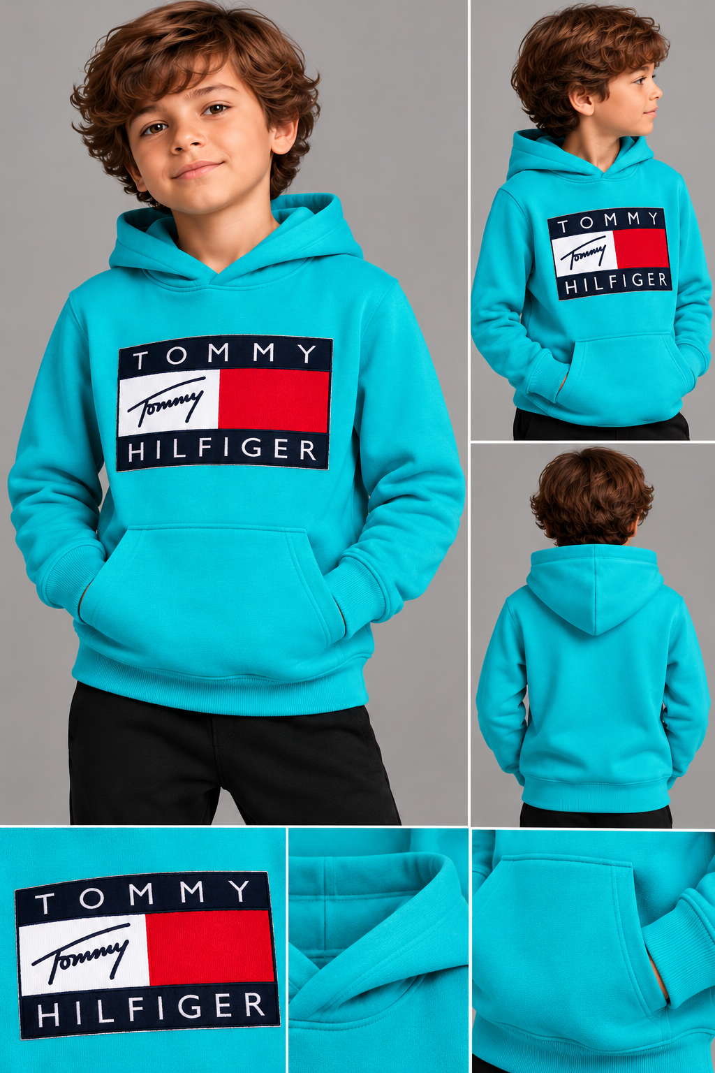 Sudaderas infantiles en 6 colores | Tallas 2 a 14