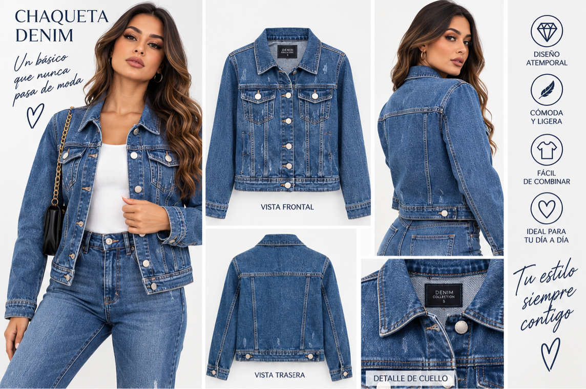 Chaqueta vaquera azul