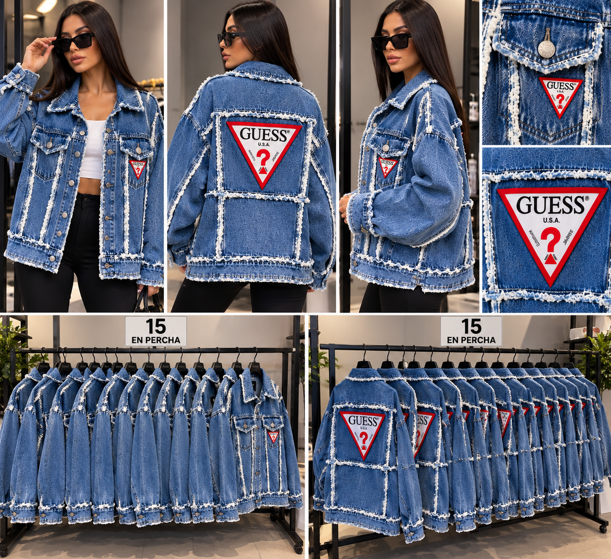 Chaqueta vaquera azul de talla única