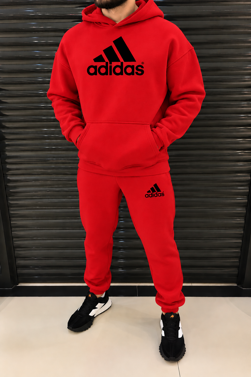 Conjunto Adidas de hombre con rayas | XS–3XL