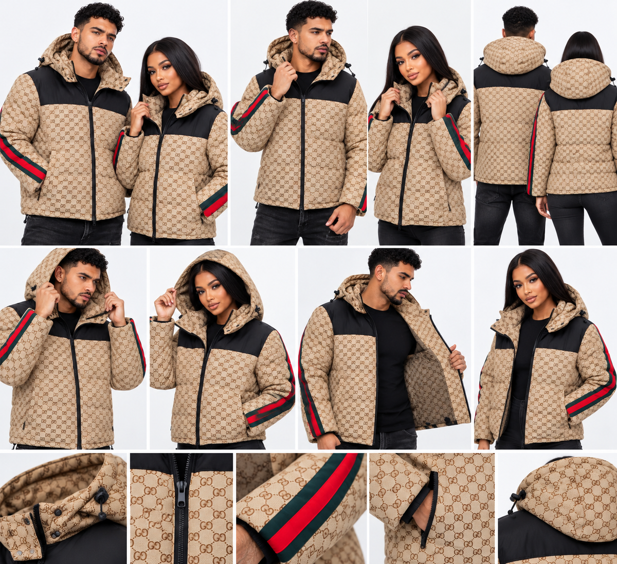 Chaqueta Gucci marrón para mujer y hombre