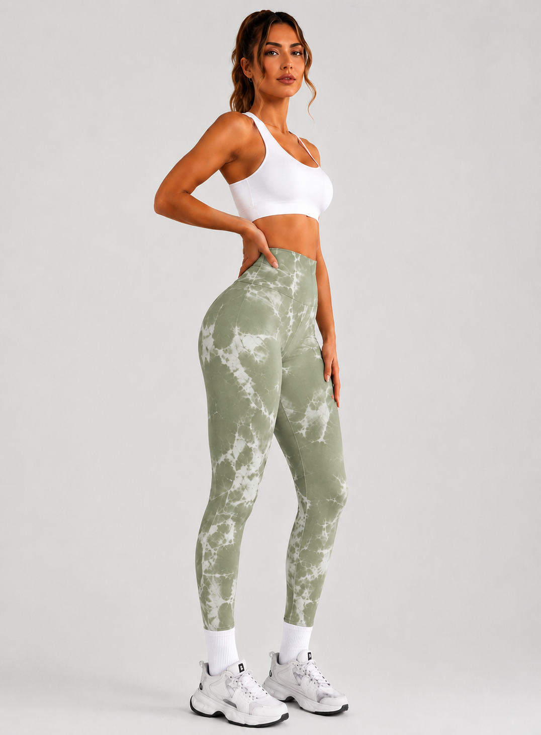 Leggings Deportivos Estampados de Cintura Alta para Mujer
