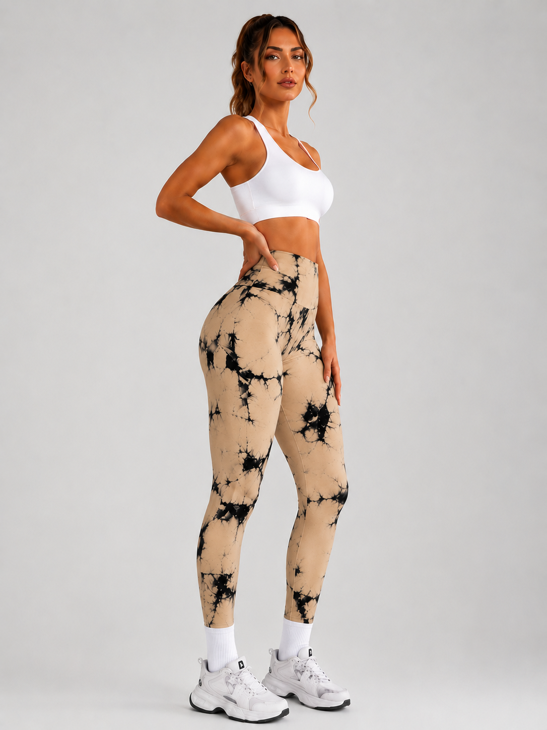 Leggings Deportivos Estampados de Cintura Alta para Mujer
