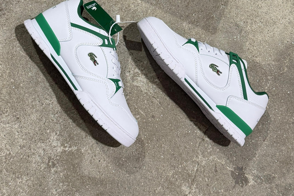 Zapatillas deportivas blancas y verdes para hombre y mujer