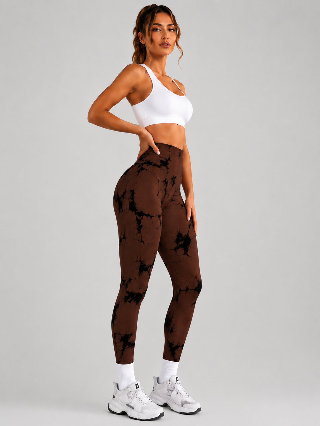 Leggings Deportivos Estampados de Cintura Alta para Mujer